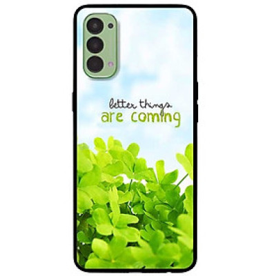 Ốp lưng dành cho Oppo Reno 4 mẫu Cỏ Xanh Và Chữ