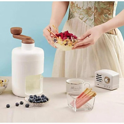 [KoSuyTu] Bào Đá, Xay Đá Tuyết Mini Đa Năng Cho Gia Đình - Quay Bằng Tay, KT 13 x 25 CM