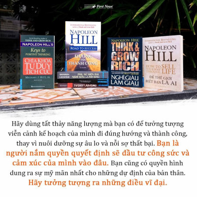 Sách - Combo Nghĩ giàu làm giàu  + Đường đến thành công  + Để thế giới biết bạn là ai  - FirstNews