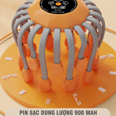 Máy Massage Đầu Bạch Tuột Nikio NK-113 - 20 Chân Rung Mát Xa, Hỗ Trợ Giảm Đau Đầu, Cải Thiện Trí Nhớ, Tích Hợp Hồng Ngoại, Kết Nối Bluetooth Nghe Nhạc Thư Giãn - 5 Chế Độ Mát Xa Tăng Tuần Hoàn Máu, Giảm Stress Giúp Dễ Ngủ