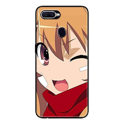 Ốp Lưng in cho Oppo A7 Mẫu Cô Gái Nheo Mắt - Hàng Chính Hãng