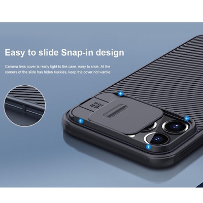 Ốp lưng dành cho iPhone 14 Pro Max hiệu Nillkin Defend Camera Chống sốc - Hàng nhập khẩu