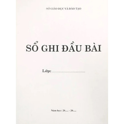 Sách - Sổ Ghi Đầu Bài - cấp 2