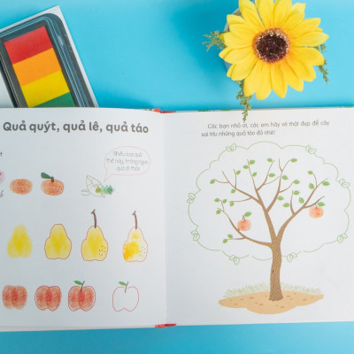 Sách - 100++ ý tưởng sáng tạo vẽ tranh bằng vân tay - Thực vật - Đinh Tị Books