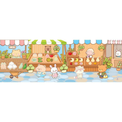 Sách Dán Hình Capy Đi Mua Sắm - Tặng Kèm 2 Phòng Sticker 3D - Minh Thắng