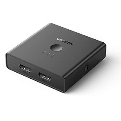 Ugreen UG70689CM318TK 4K 60hz 2 vào 2 ra bộ gộp tín hiệu HDMI 2.0 màu đen - HÀNG CHÍNH HÃNG