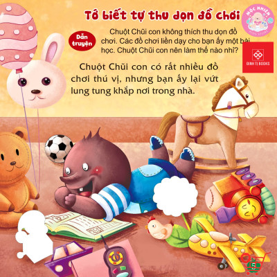 Sách Dán hình - Dạy trẻ thói quen tốt - Tự mặc quần áo - Bộ 6 tập - Đinh Tị Books