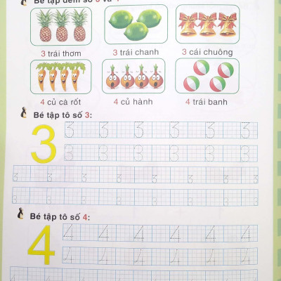 Bé Chuẩn Bị Vào Lớp 1 - Bé Làm Quen Chữ Số (Quyển 4)