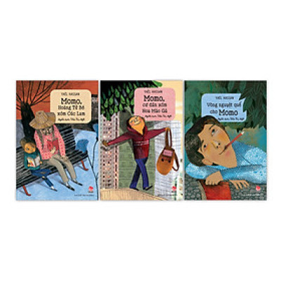 Combo 3 cuốn CẬU BÉ MOMO - Momo, Hoàng Tử Bé Xóm Cúc Lam - Momo, Cư Dân Xóm Hoa Mào Gà - Vòng Nguyệt Quế Cho Momo -  Yaël Hassan  -NXB Kim Đồng