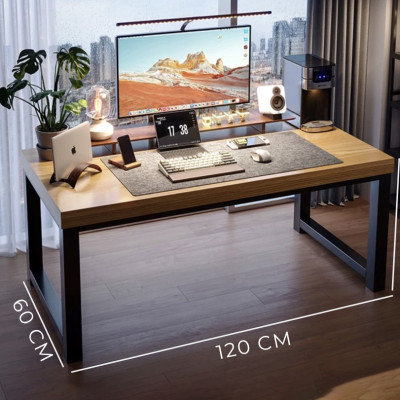 Bàn làm việc văn phòng mặt bàn 30mm gỗ mdf phủ melamin chống xước thương hiệu IGA - GM166