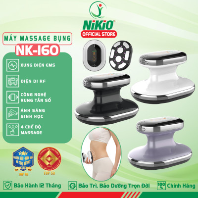 Máy Massage Bụng Cầm Tay Nikio NK-160 - Công Nghệ Sóng RF, EMS Giúp Săn Chắc Body