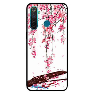Ốp Lưng in cho Realme 5 Pro / Realme Q Mẫu Đàn Tranh Hoa Đào - Hàng Chính Hãng