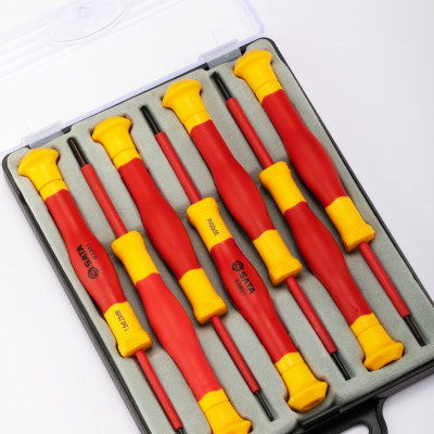 Bộ tua vít nhỏ chính xác 7 chi tiết cách điện 1000V VDE SATA 09318