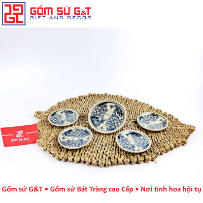 Bộ trà quả hồng nhị cảnh men rạn Gốm Sứ G&T