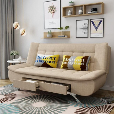 Sofa giường bed kèm hộc kéo HGB-08 Juno Sofa KT 1m8