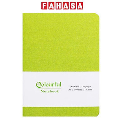 Sổ Colourful Notebook A6 - Dòng Kẻ Chấm - 120 Trang 100gsm - The Sun - Màu Xanh Lá