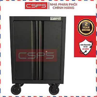 Tủ dụng cụ CSPS 61cm - 00 hộc kéo màu đen kèm bánh xe