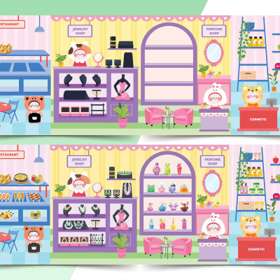 Sách Trò Chơi Đồ Hàng - Đi Siêu Thị