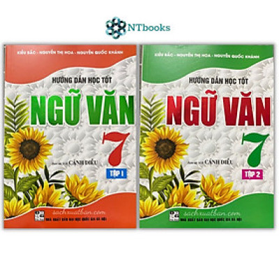 Sách Hướng Dẫn Học Tốt Ngữ Văn Lớp 7 Tập 1 + Tập 2 (Bám Sát sách Giáo Khoa Cánh Diều)