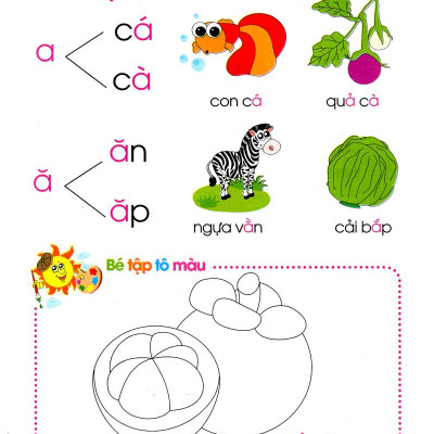 Hành trang cho bé vào lớp 1 - Bé tập tô và ghép vần