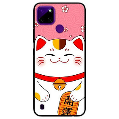Ốp lưng dành cho Realme C21Y - C25Y mẫu Mèo Nền Hồng
