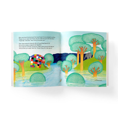 Sách - Elmer Và Cơn Lũ - Song Ngữ Anh Việt - Đông A