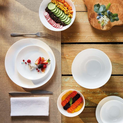 Bộ bát đĩa (tô, chén, dĩa) thủy tinh Luminarc Diwali 10 chi tiết DW10D, dùng lò vi sóng, máy rửa bát