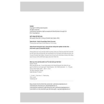 Range - Biết Rộng Để Hiểu Sâu