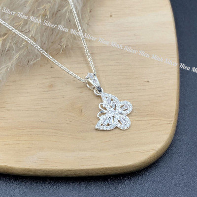 Dây Chuyền Bạc Nữ Mặt Hồ Điệp Bạc Hiểu Minh DMD545