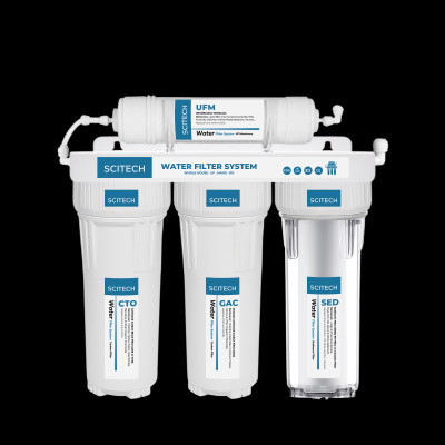 Máy lọc nước UF 4 cấp lọc by Scitech (Không dùng điện, không nước thải) - Hàng chính hãng