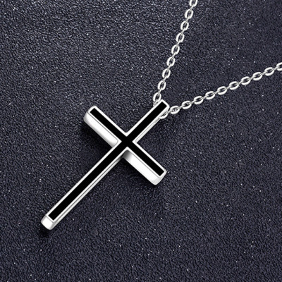 Mặt dây chuyền thánh giá MDC322 (Màu Đen)