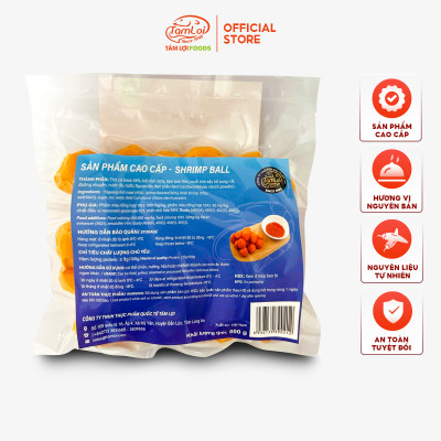 Tôm viên Tâm Lợi, loại cao cấp - Hương vị tự nhiên - Đảm bảo sức khỏe - Giao nhanh trong 3h - 200gr