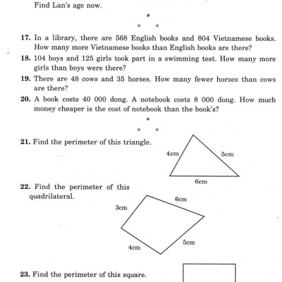 	Toán Đố Lớp 4 - Word Problems Primary Maths 4 (Dùng Chung Cho Các Bộ SGK Hiện Hành) _HA