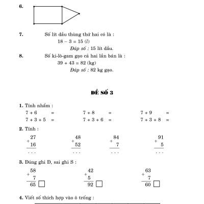 100 Đề Kiểm Tra Toán 2