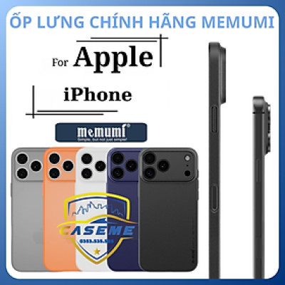 Ốp lưng siêu mỏng Memumi dành cho iPhone Air, iPhone 17, iPhone 17 Pro, iPhone 17 Pro Max - Hàng Chính Hãng