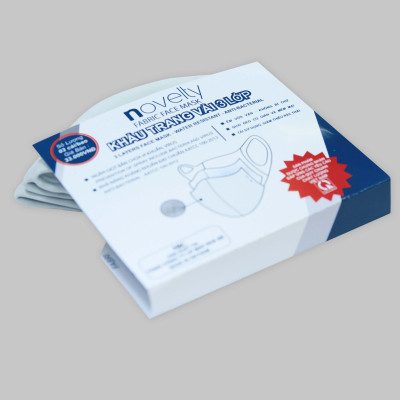 Khẩu trang vải 3 lớp kháng khuẩn, chống bụi, chống nắng, kháng giọt bắn NOVELTY - hàng chính hãng - Thương hiệu thuộc Tổng công ty May Nhà Bè