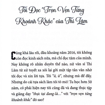Trọn Vẹn Từng Khoảnh Khắc