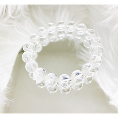 Lắc Đá Thach Anh Ưu Linh Trắng