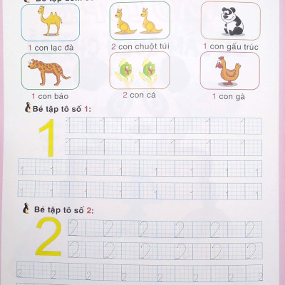 Bé Chuẩn Bị Vào Lớp 1 - Bé Làm Quen Chữ Số (Quyển 4)