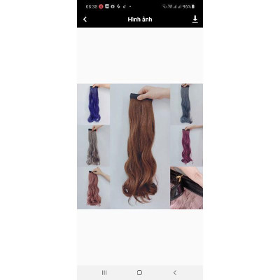 tóc giả kẹp dán cao cấp_ tóc giả dán tóc rời vô mũ