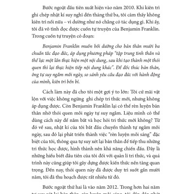 Tri Thức Cực Hạn - Tối Ưu Hóa Kĩ Năng Học Tập Và Quản Lí Tri Thức Cá Nhân