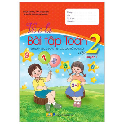 Sách - Vở Ô Li Bài Tập Toán Lớp 2 - Quyển 1
