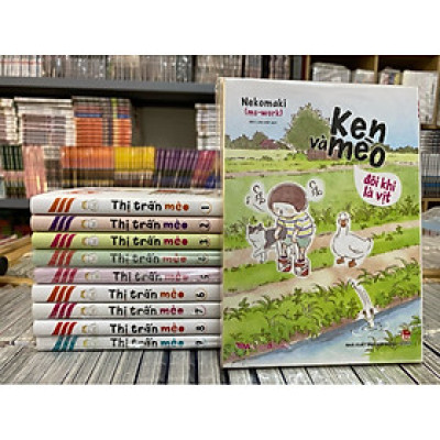 Sách bộ - Thị trấn mèo (combo 9 tập) + Ken và mèo - Đôi khi là vịt