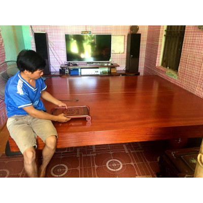 Sập Phản Hộp Gỗ Xoan Đào Vener