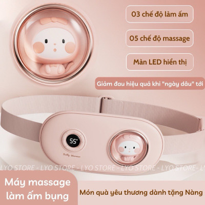 Máy massage làm ấm bụng , Đai chườm ấm bụng giảm đau kinh nguyệt ,Điều khiển nhiệt độ thông minh, ấm áp không gây nóng