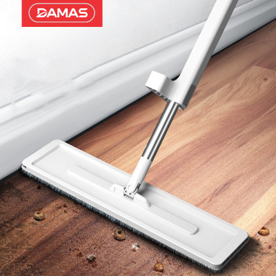 Cây lau nhà tự vắt thông minh , chổi lau nhà xoay 360 độ , có thể tự giặt , vắt khô và tự gấp gọn không cần dùng bàn tay tác động - thiết kế không phải dùng kẹp tường mà vẫn có thể dựng đứng độc lập giúp tiết kiệm không gian - DAMAS Plus M245 