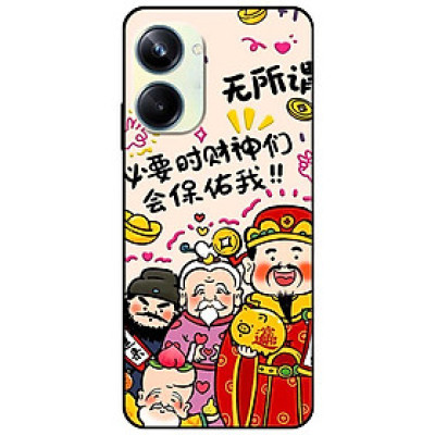 Ốp lưng cho Oppo Realme 10 - C11 2021 - C65 4G - C67 - C20 - Poco X6 5G - Ba Ông May Mắn - Hàng Chính Hãng