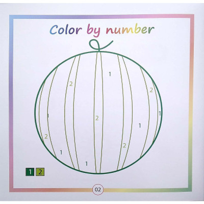 Sách - Color By Number - Tô Màu Theo Số - Tập 6 - Chính Thông Book