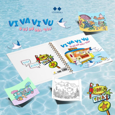 Sách - Vi Va Vi Vu Ở Xứ Sở Sắc Màu - AZ Việt Nam