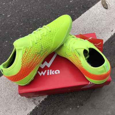 Giày đá bóng sân cỏ nhân tạo WikaAA  Flash Xanh chuối